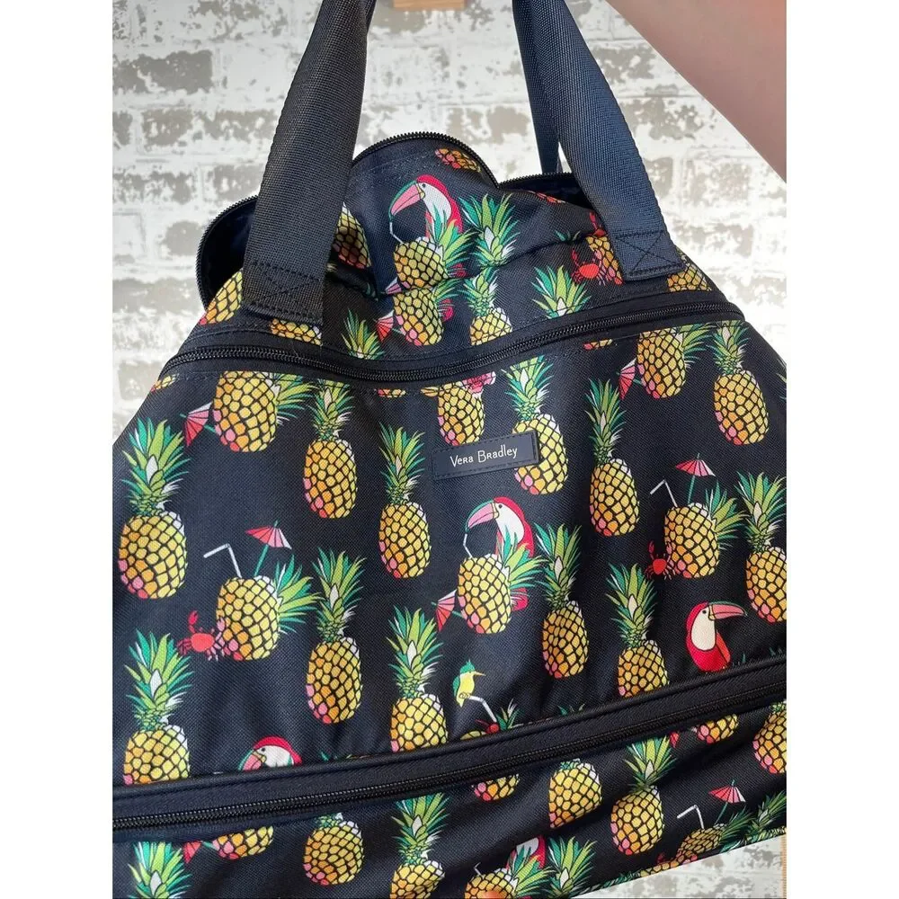 Vera Bradley | roller duffle bag pineapple and parrots